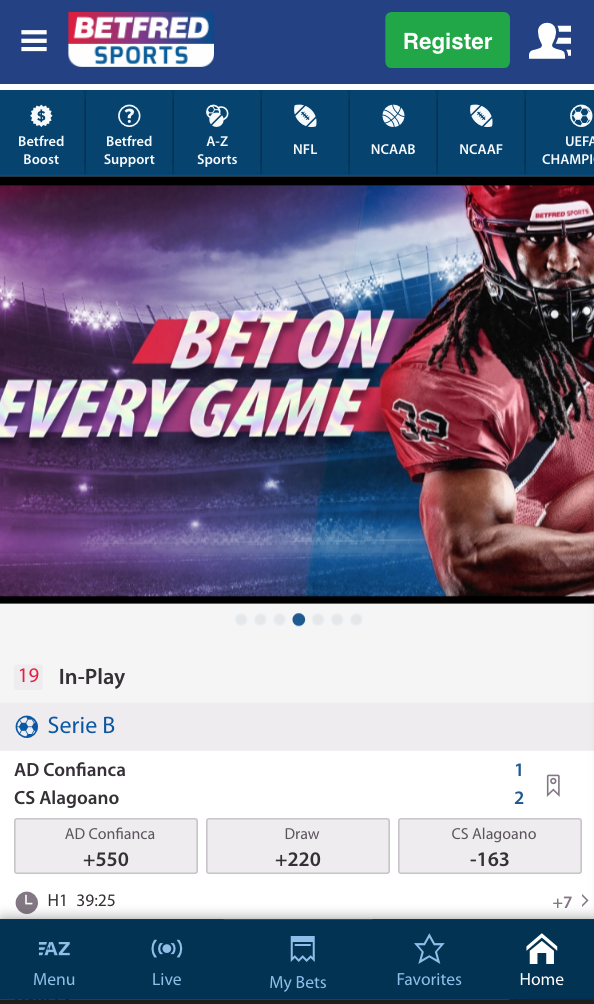 betfred mobile betting