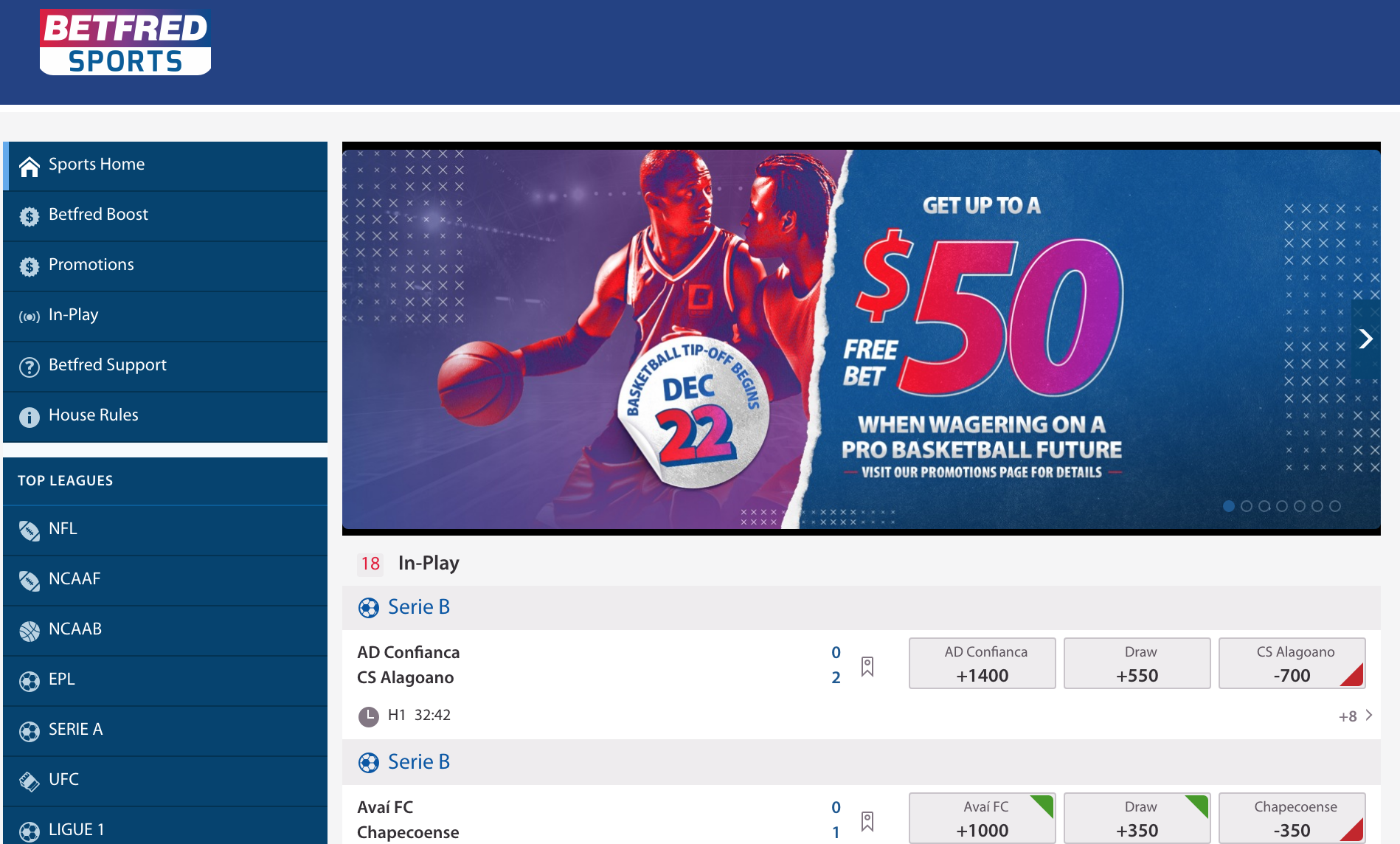 betting with betfred