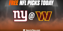 Free NFL Picks Today: Washington Commanders vs New York Giants 12/18/22