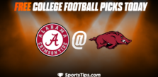 Free College Football Picks Today: Arkansas Razorbacks vs Alabama Crimson Tide 10/1/22