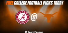 Free College Football Picks Today: Texas Longhorns vs Alabama Crimson Tide 9/10/22