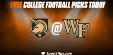 Free College Football Picks Today: Wake Forest Demon Deacons vs Army West Point Black Knights 10/8/22