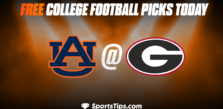 Free College Football Picks Today: Georgia Bulldogs vs Auburn Tigers 10/8/22