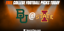 Free College Football Picks Today: Iowa State Cyclones vs Baylor University Bears 9/24/22