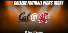 Free College Football Picks Today: Washington State Cougars vs California Golden Bears 10/1/22