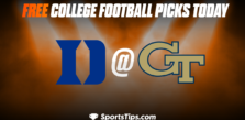 Free College Football Picks Today: Georgia Tech Yellow Jackets vs Duke Blue Devils 10/8/22