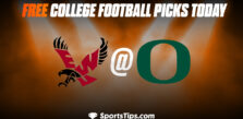 Free College Football Picks Today: Oregon Ducks vs Eastern Washington Eagles 9/10/22