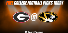 Free College Football Picks Today: Missouri Tigers vs Georgia Bulldogs 10/1/22