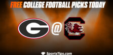 Free College Football Picks Today: South Carolina Gamecocks vs Georgia Bulldogs 9/17/22