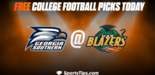Free College Football Picks Today: Alabama-Birmingham Blazers vs Georgia Southern Eagles 9/17/22