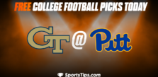 Free College Football Picks Today: Pittsburgh Panthers vs Georgia Tech Yellow Jackets 10/1/22