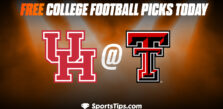 Free College Football Picks Today: Texas Tech Red Raiders vs Houston Cougars 9/10/22
