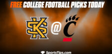 Free College Football Picks Today: Cincinnati Bearcats vs Kennesaw State Owls 9/10/22