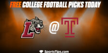 Free College Football Picks Today: Temple Owls vs Lafayette Leopards 9/10/22