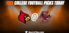 Free College Football Picks Today: Boston College Eagles vs Louisville Cardinals 10/1/22
