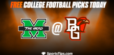 Free College Football Picks Today: Bowling Green Falcons vs Marshall Thundering Herd 9/17/22