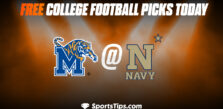 Free College Football Picks Today: Navy Midshipmen vs Memphis Tigers 9/10/22
