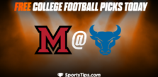 Free College Football Picks Today: Buffalo Bulls vs Miami (OH) RedHawks 10/1/22