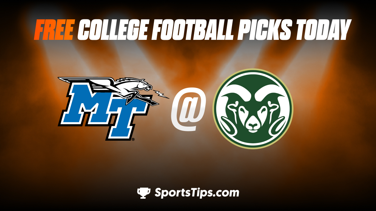 Free College Football Picks Today: Colorado State Rams vs Middle Tennessee State Blue Raiders 9/10/22