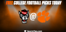 Free College Football Picks Today: Clemson Tigers vs North Carolina State Wolfpack 10/1/22