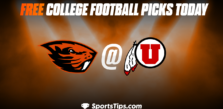 Free College Football Picks Today: Utah Utes vs Oregon State Beavers 10/1/22
