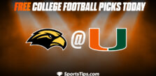 Free College Football Picks Today: Miami (FL) Hurricanes vs Southern Miss Golden Eagles 9/10/22