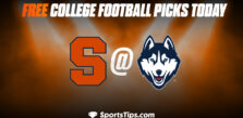 Free College Football Picks Today: Connecticut Huskies vs Syracuse Orange 9/10/22