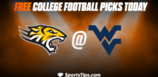 Free College Football Picks Today: West Virginia Mountaineers vs Towson Tigers 9/17/22