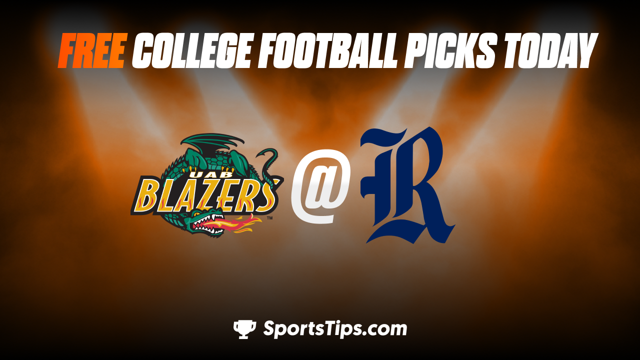 Free College Football Picks Today: Rice Owls vs Alabama-Birmingham Blazers 10/1/22