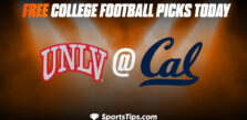 Free College Football Picks Today: California Golden Bears vs Nevada-Las Vegas Rebels 9/10/22