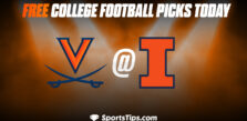 Free College Football Picks Today: Illinois Fighting Illini vs Viriginia Cavaliers 9/10/22