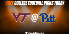 Free College Football Picks Today: Pittsburgh Panthers vs Viriginia Tech Hokies 10/8/22