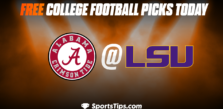 Free College Football Picks Today: Louisiana State Tigers vs Alabama Crimson Tide 11/5/22