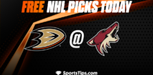 Free NHL Picks Today: Arizona Coyotes vs Anaheim Ducks 1/24/23