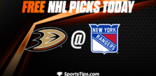Free NHL Picks Today: New York Rangers vs Anaheim Ducks 10/17/22