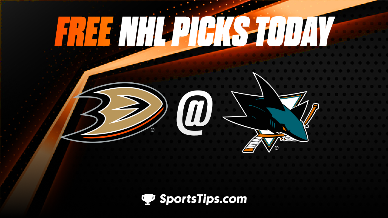 Free NHL Picks Today: San Jose Sharks vs Anaheim Ducks 11/1/22