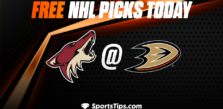 Free NHL Picks Today: Anaheim Ducks vs Arizona Coyotes 1/28/23