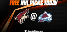 Free NHL Picks Today: Colorado Avalanche vs Arizona Coyotes 3/24/23