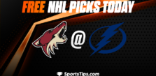 Free NHL Picks Today: Tampa Bay Lightning vs Arizona Coyotes 12/31/22