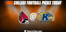 Free College Football Picks Today: Kent State Golden Flashes vs Ball State Cardinals 11/1/22