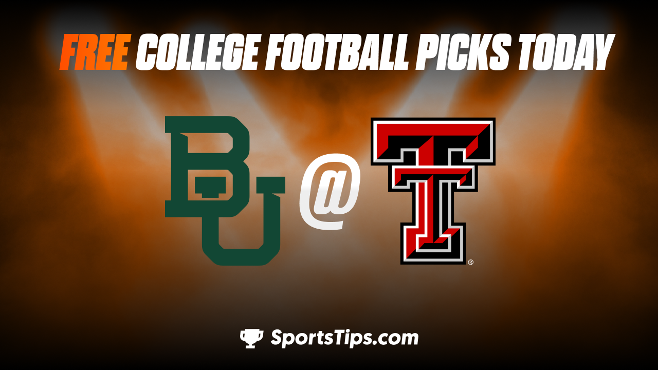 Free College Football Picks Today: Texas Tech Red Raiders vs Baylor University Bears 10/29/22