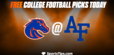 Free College Football Picks Today: Air Force Falcons vs Boise State Broncos 10/22/22