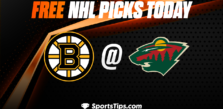 Free NHL Picks Today: Minnesota Wild vs Boston Bruins 3/18/23