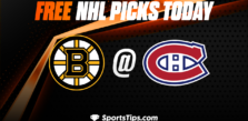Free NHL Picks Today: Montreal Canadiens vs Boston Bruins 4/13/23