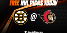 Free NHL Picks Today: Ottawa Senators vs Boston Bruins 12/27/22