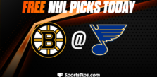 Free NHL Picks Today: St. Louis Blues vs Boston Bruins 4/2/23