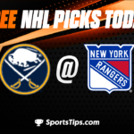 Free NHL Picks Today: New York Rangers vs Buffalo Sabres 4/10/23