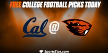 Free College Football Picks Today: Oregon State Beavers vs California Golden Bears 11/12/22