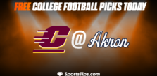 Free College Football Picks Today: Akron Zips vs Central Michigan Chippewas 10/15/22