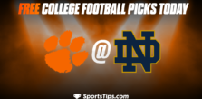 Free College Football Picks Today: Notre Dame Fighting Irish vs Clemson Tigers 11/5/22